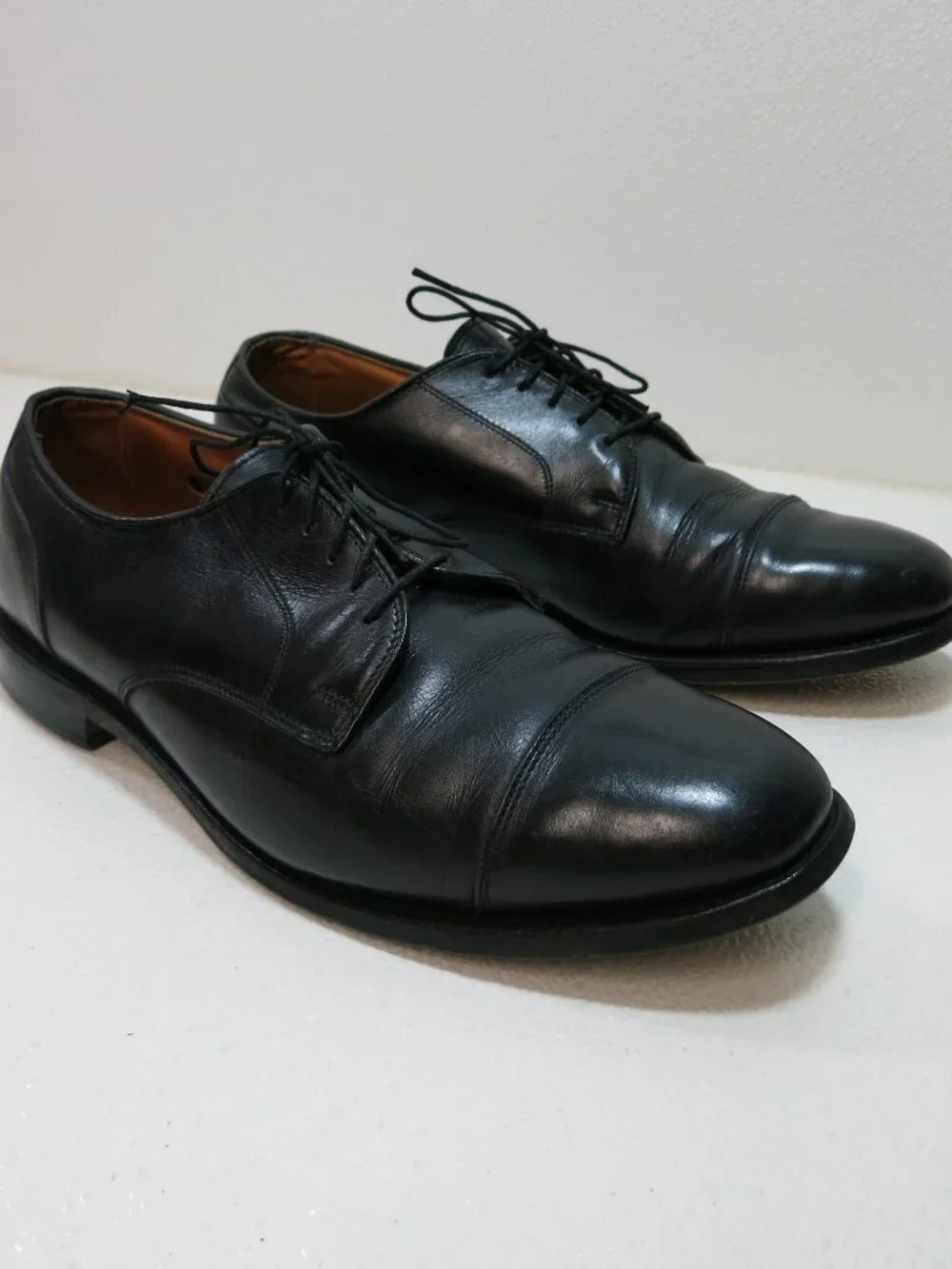 Allen Edmonds Cortland Cap Toe Oil Tanned Leather Dress Oxfords Shoes Men 10.5 D